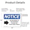 Signmission No Deliveries To This Entrance, 14 in W x Rectangle, Plastic OS-2PACK-NS-P-1014-L-14476 - alternate 2